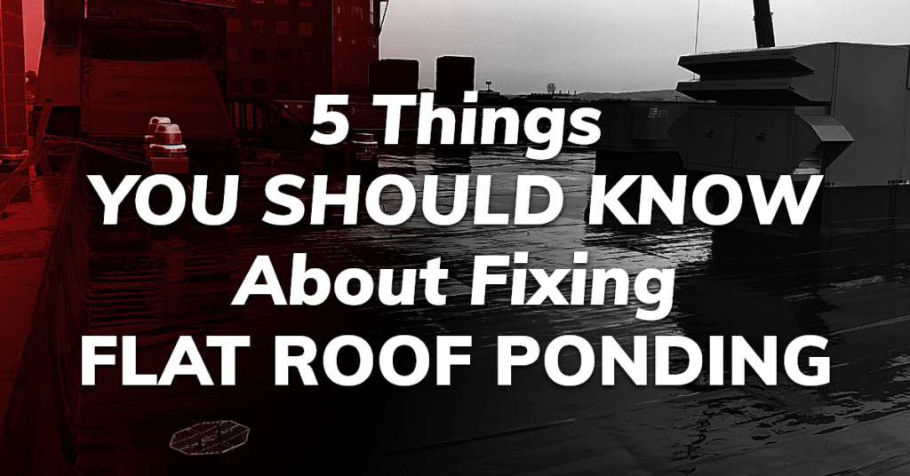 5 Things You Should Know About Fixing Flat Roof Ponding